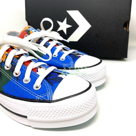 Converse Ctas Lift Low Canvas Totally Blue Women - Picture 9 of 10